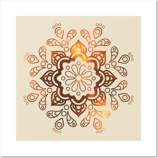 Flower Mandala Posters and Art